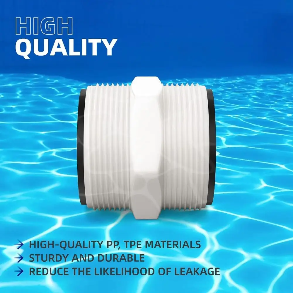 New PVC Pool Hose Connector Adapter 1.5-Inch White Dual Outlet Control Drainage Hose Connector For Colemans