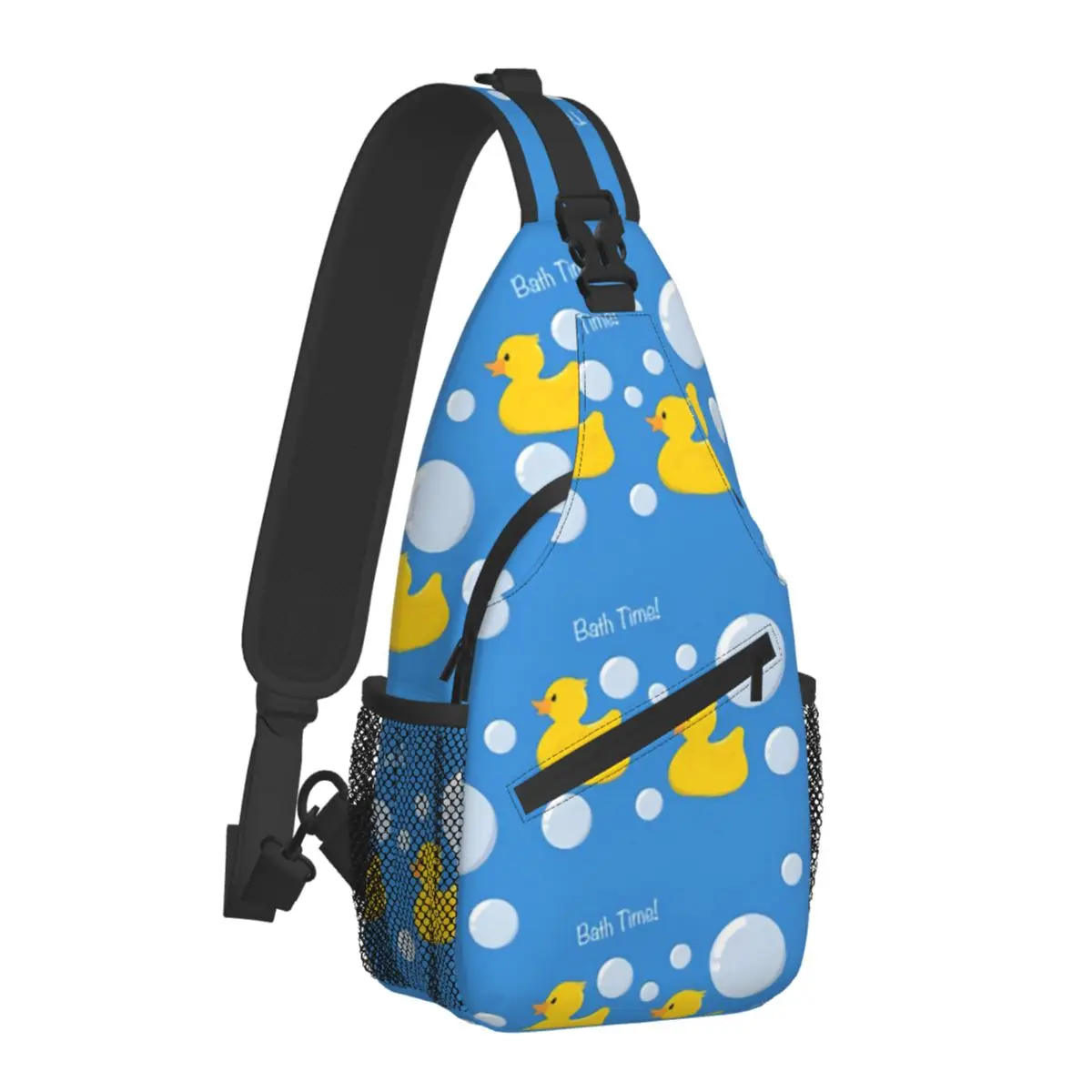 Rubber Duck Crossbody Bag Sports Blue Chest Bag Unisex Women Man Fashion Shoulder Backpacks Travel