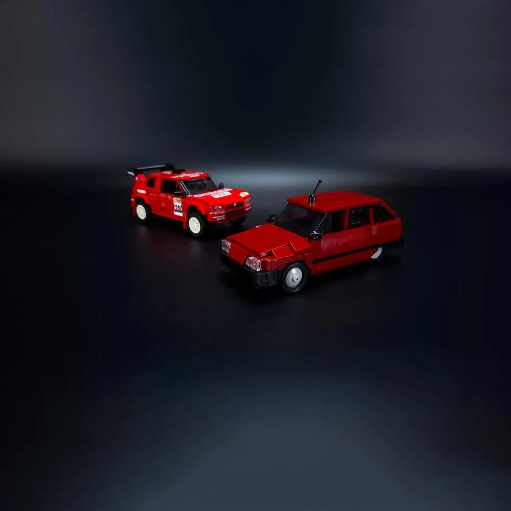 

PolaDeer MOC DIY 'clamshells' ZX Rallye Raid Evo 4 1994 car Building Blocks Assembly model toy brick Children's birthday gifts