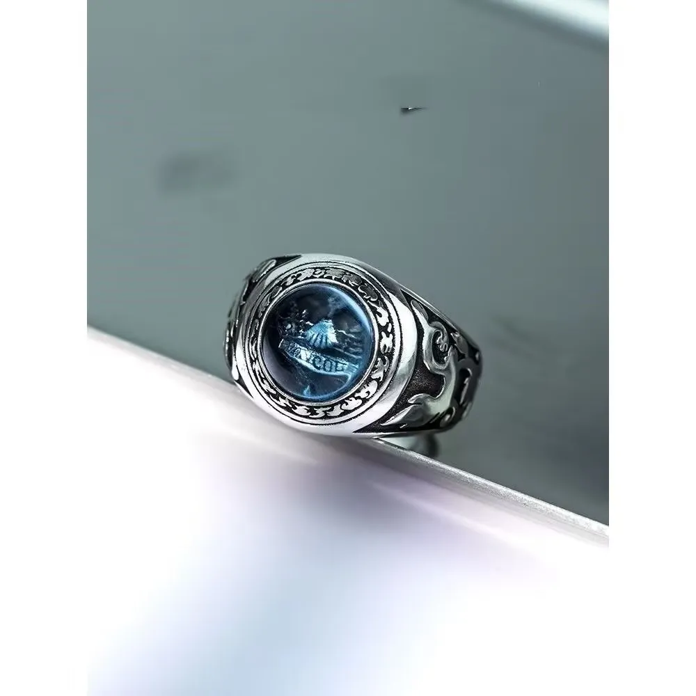 Anillo de columna de Anime Katekyo Hitman Reborn Pengo Sawada Tsunayoshi Cosplay Vongola Famiglia anillos Unisex accesorios de joyería regalo
