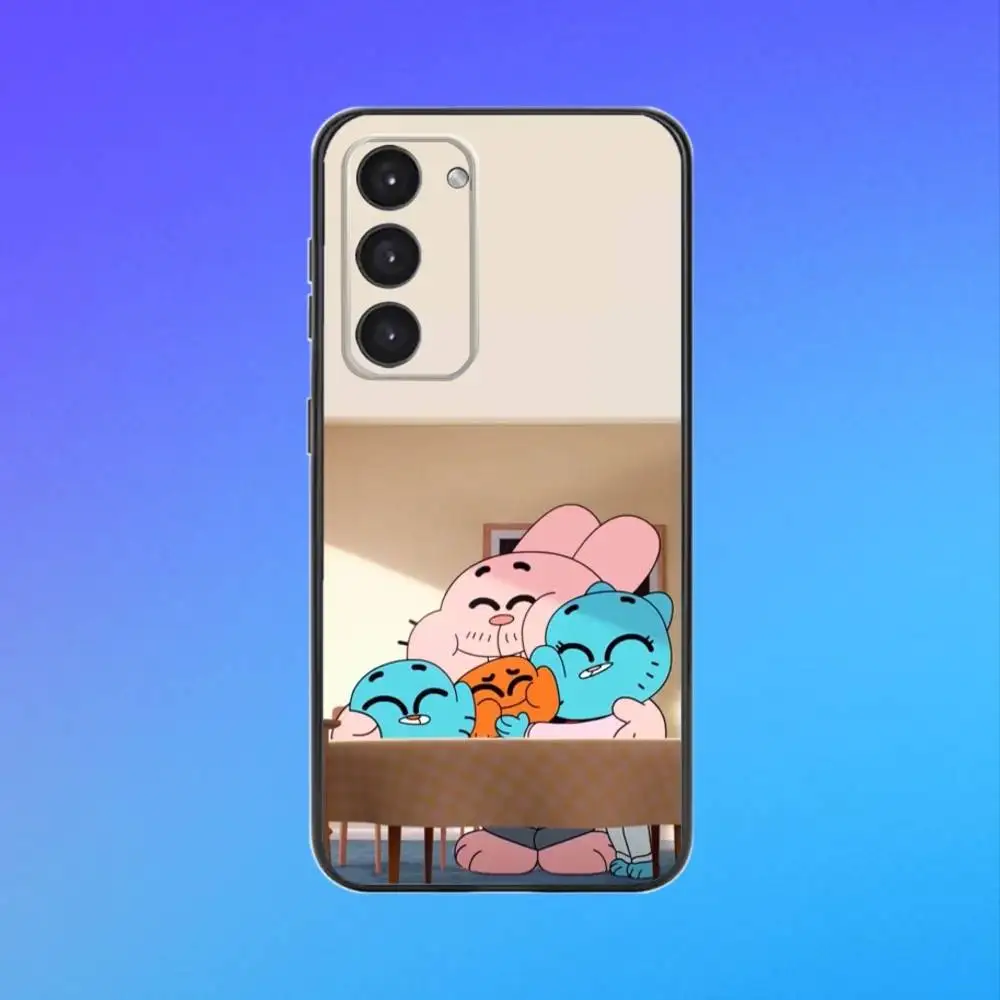 Incredibile custodia per telefono W-World G-Gumball per Samsung A73, A72, A71, A70, A53, A52, A51 Custodia morbida nera