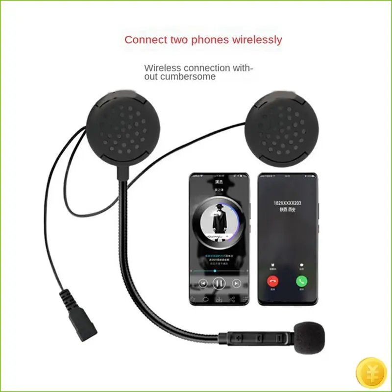 

M1 Motorbike Motorcycle Helmet Wireless Bluetooth Headset Connection To 2 Phones Auto Answer Super Sound Quality Compatible