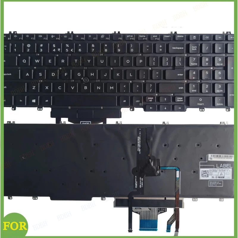 

Новая клавиатура на французском/американском/испанском языках для Dell Precision 3500 3501 3540 3541 Latitude 5500 5501 5510 5511 0M25NK 0XPYPV с подсветкой