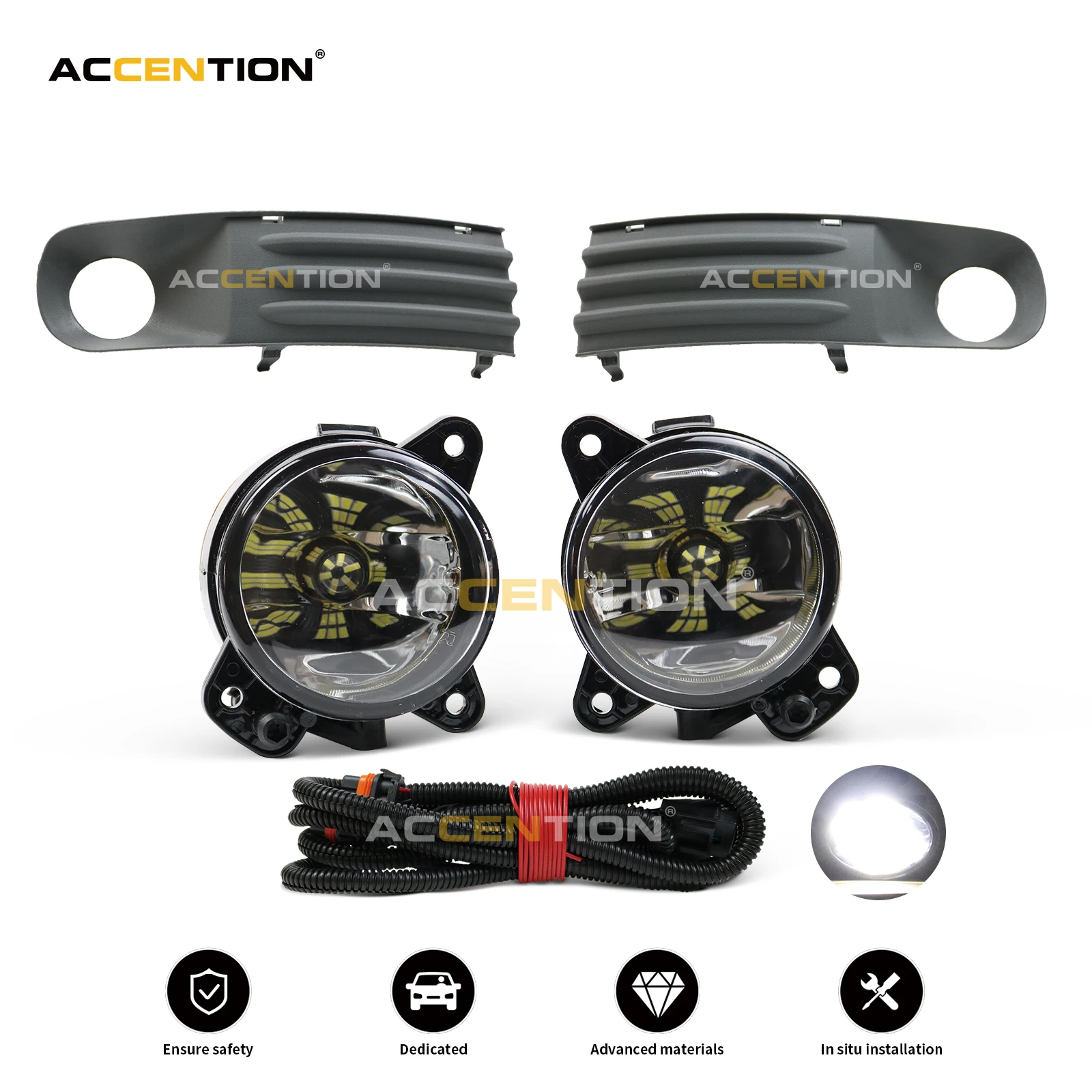 Światło LED do VW Transporter Multivan Caravelle T5 2003 2004 2005 2006 2007 2008 2009 2010 Światło przeciwmgielne LED Żarówki przeciwmgielne Drut