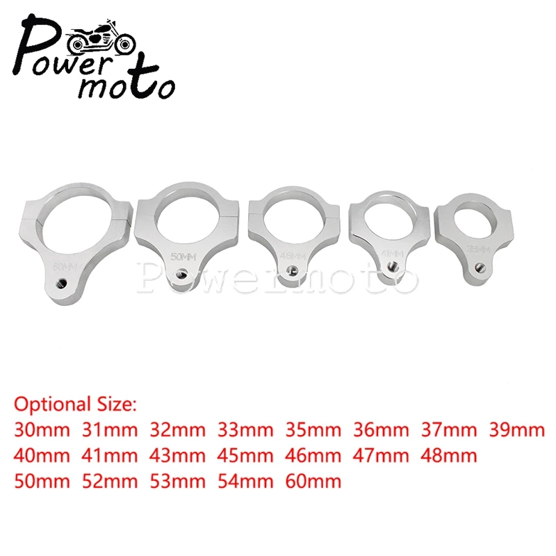 Motorcycle Steering Damper Stabilizer Clamp Frame Mount Bracket  30 31 32 33 35 37 39 40 42 45 48 50 51 52 53 60mm Fixer Adapter