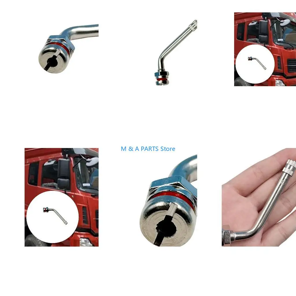U1JF Industrial Grade Aluminum Alloy Bus Vacuum Tire Valves Stem High Temperature Resistance Design Heavy Duty Construction