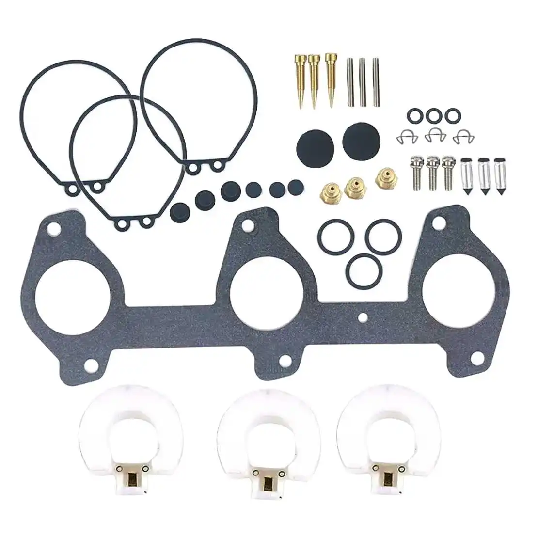 Kit de reparación y remodelación de carburador de barco marino apto para motor fueraborda Yamaha de 2 tiempos 60HP 70HP 6H3-W0093-03 6H3-W0093-00