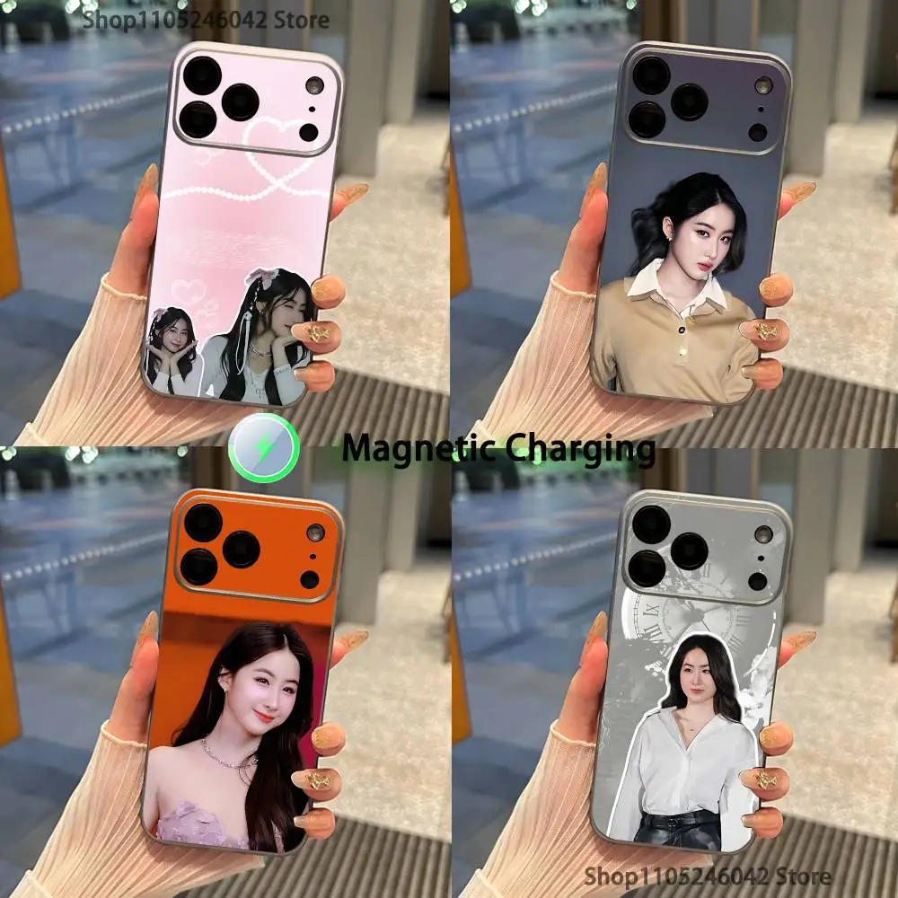 

Actor Yoko A-Apasra Magnetic Wireless Charging Transparent gray Phone Case For iPhone 17,16,15,14,13,12,11,Pro,Max,Plus