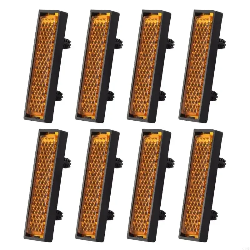 Réflecteurs de pédales de vélo renforcés, ensemble de 8 pièces