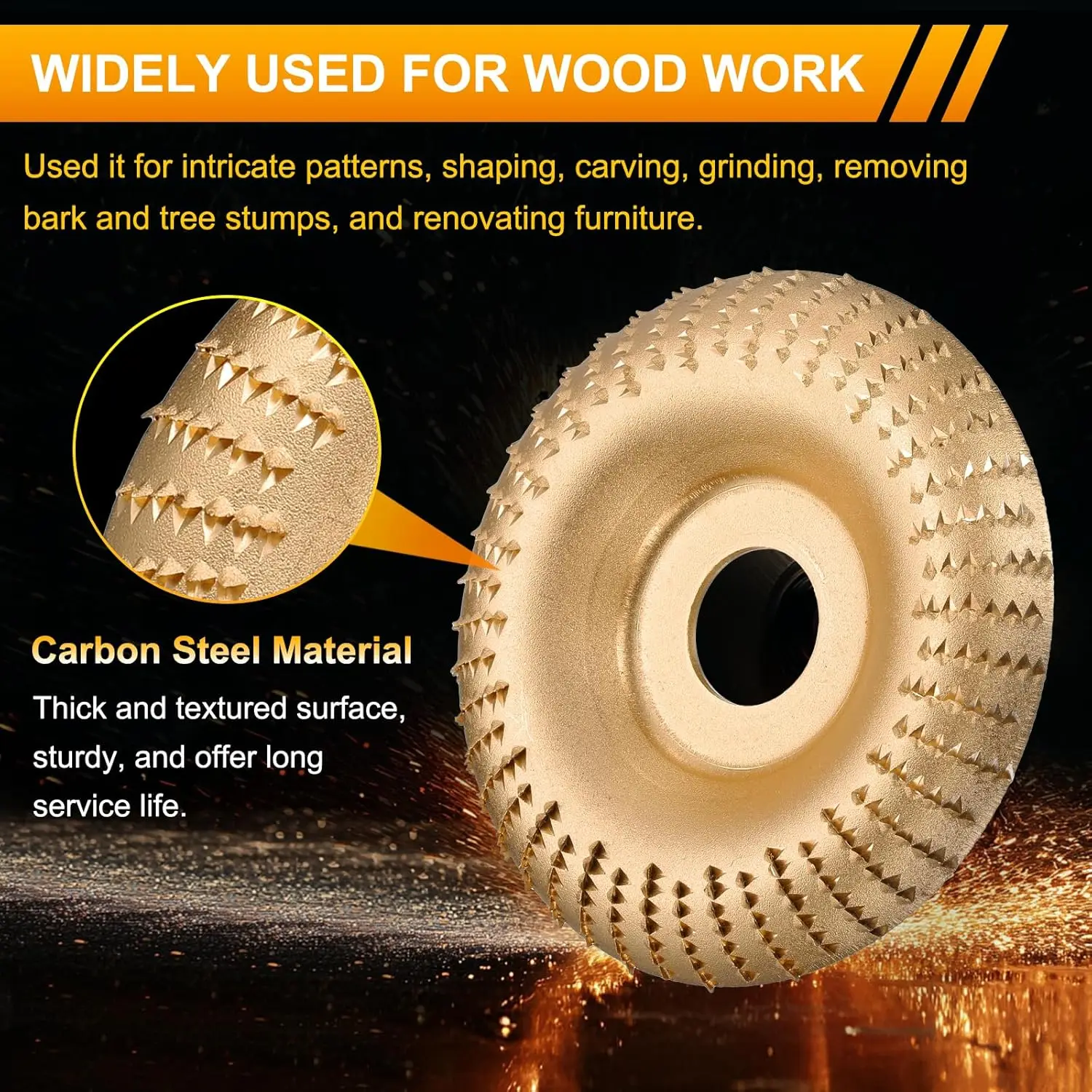Wood Carving Disk Grinder Wheel 4