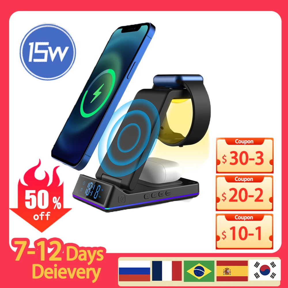 Wireless Fast Charging Station, Charger Stand, Samsung S24 S23 Ultra, S22, S21, S20, Galaxy 6,5, 4, 3 Active 2
