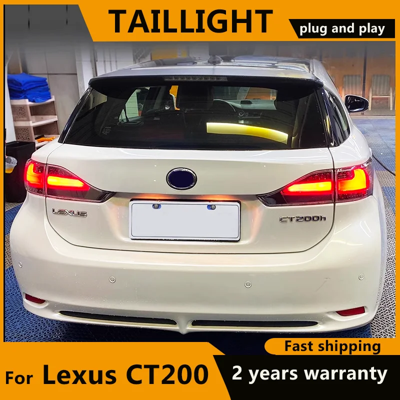 Car Lights for Lexus CT200h Taillights 2011-2017 CT200 LED Tail Lights DRL Turn Signal Brake Reverse Rear Lamp Auto Accessories