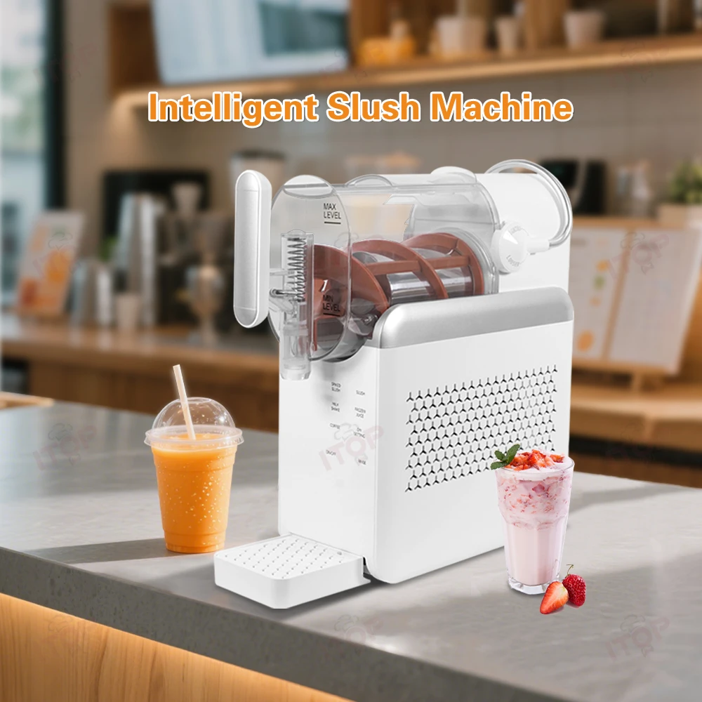 Small Home Ice Maker Single Cylinder Snow Melting Machine 2l Capacity Multi-functional Mini Cold Drink Slush Machine