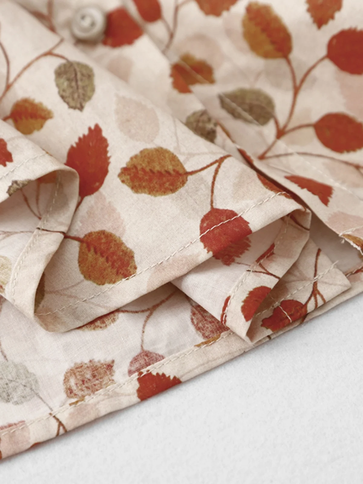 Outono 2024 solto ajuste redondo ne casual irt vintage nacional sle versátil impresso confortável longo sve topo feminino