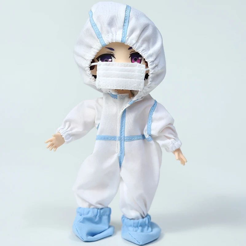 1/12 Bjd Doll Ob11 Clothes Doctor Nurse Suit Uniform Doll Accessories For Molly, Ob11, Gsc, Body9, Obitsu11 Doll