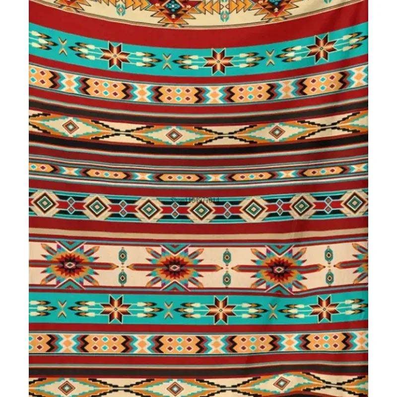 

Tribal Native Striped Blanket, Fluffy Throw Blanket Holiday Gift Blanket, Bed Blanket Soft and Lightweight