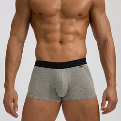 Hochwertige sexy Männer Unterwäsche Boxershorts atmungsaktive weiche Unterhose u Ausbuchtung Beutel Boxershorts Cueca Calzoncillos Höschen