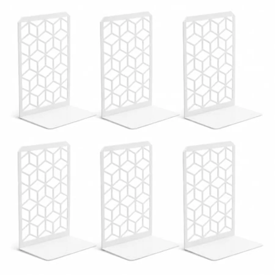 

Металлические декоративные подставки для книг - Прочные подставки для тяжелых книг в стиле бохо - Минималистичные ограничители для книжных полок - Прочные офисные подставки для книг - Wei