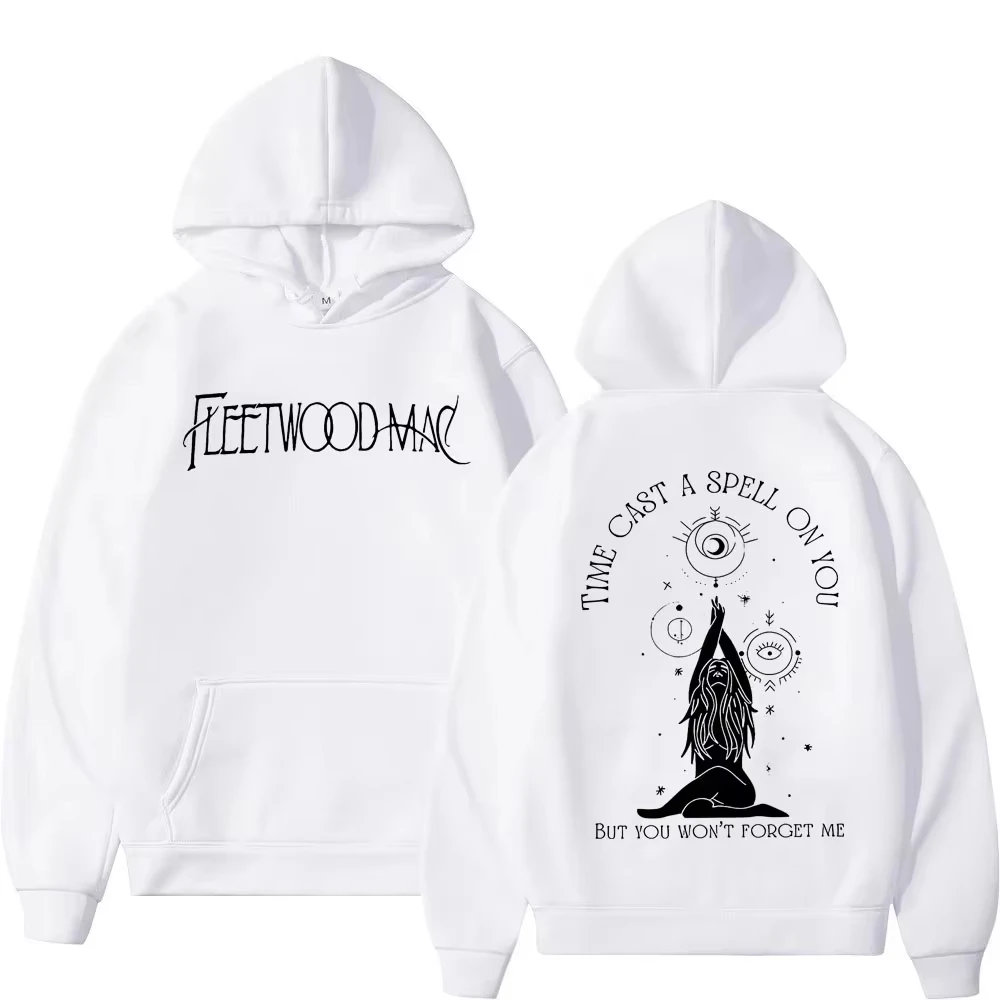 Rock Band Fleetwood Mac Tour Print Hoodie Men Women Harajuku Vintage Hooded Sweatshirts Fashion Casual Oversized Pullovers