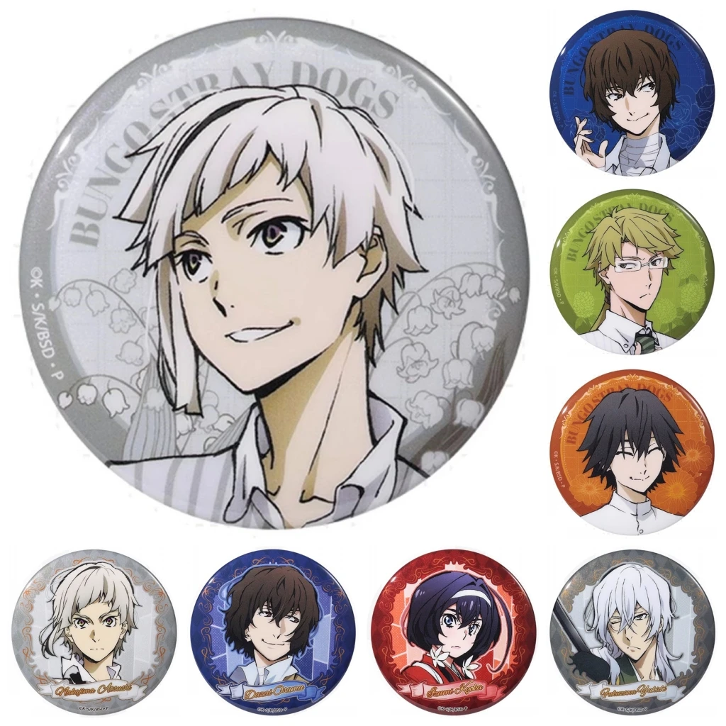 

58 мм аниме Bungo Stray Dogs Izumi Kyouka Fukuzawa Yukichi Mori vinsgai ‌ Костюм для косплея, значок, булавка, брошь из жести SPTE ﻿ Опора Gilf