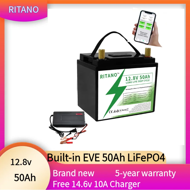 

6000 Times Deep Cycle 12V Lifepo4 Battery Pack Lipo4 12V 50ah 100ah 200ah 300ah 12.8v solar Lithium Iron Ion phosphate Battery