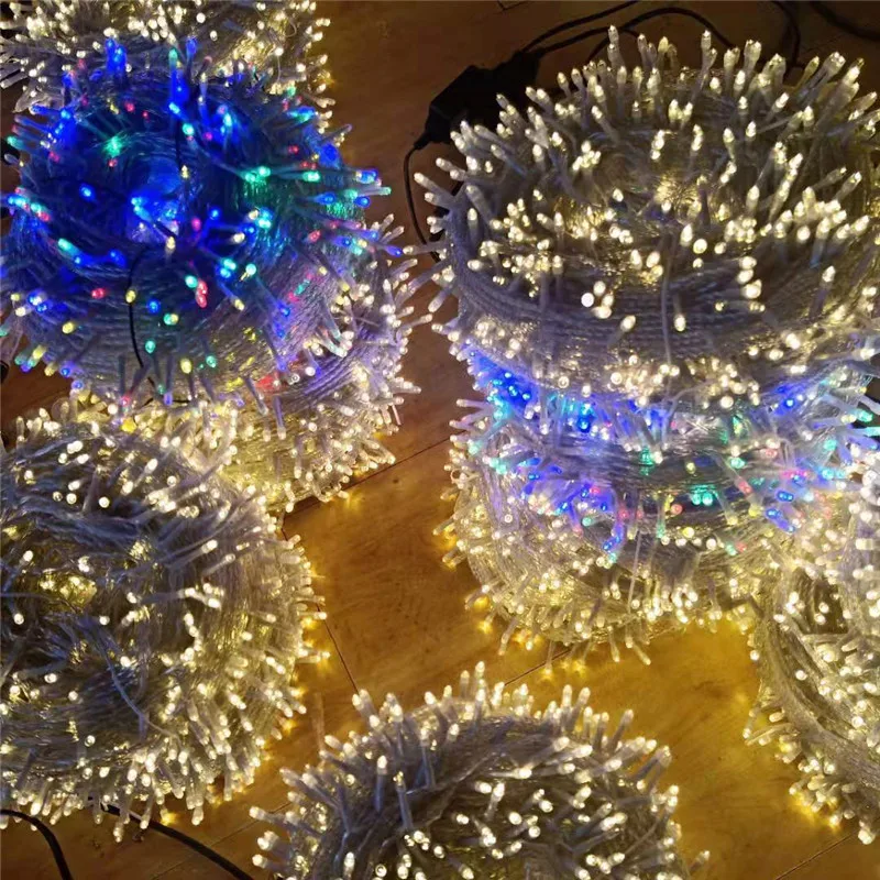 20 50M LED String Light Street Outdoor Garland Decor Waterproof Fairy String Lights DIY Wedding Christmas New Year Decorations