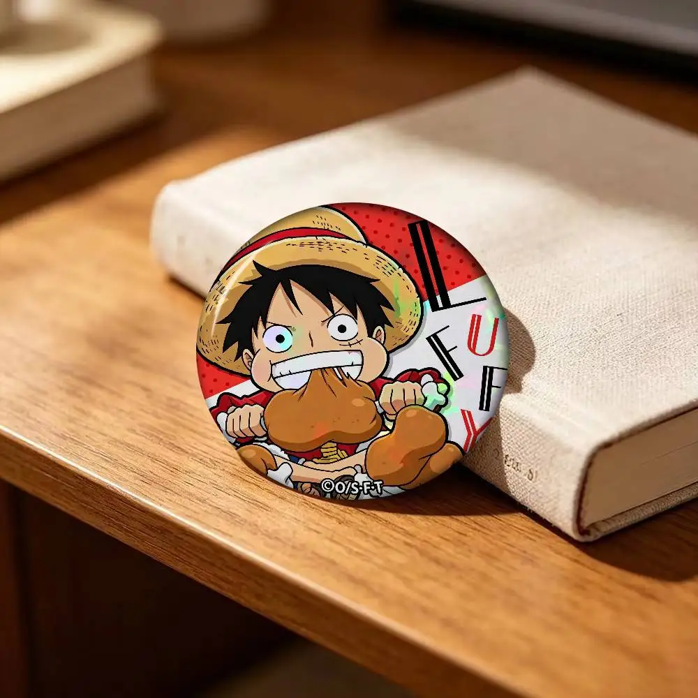 Cartoon Anime One Piece    Anime Creative Tinplate Soft Button Pins Animal Icon Brooch Lapel Backpack Badge Accessories Pin