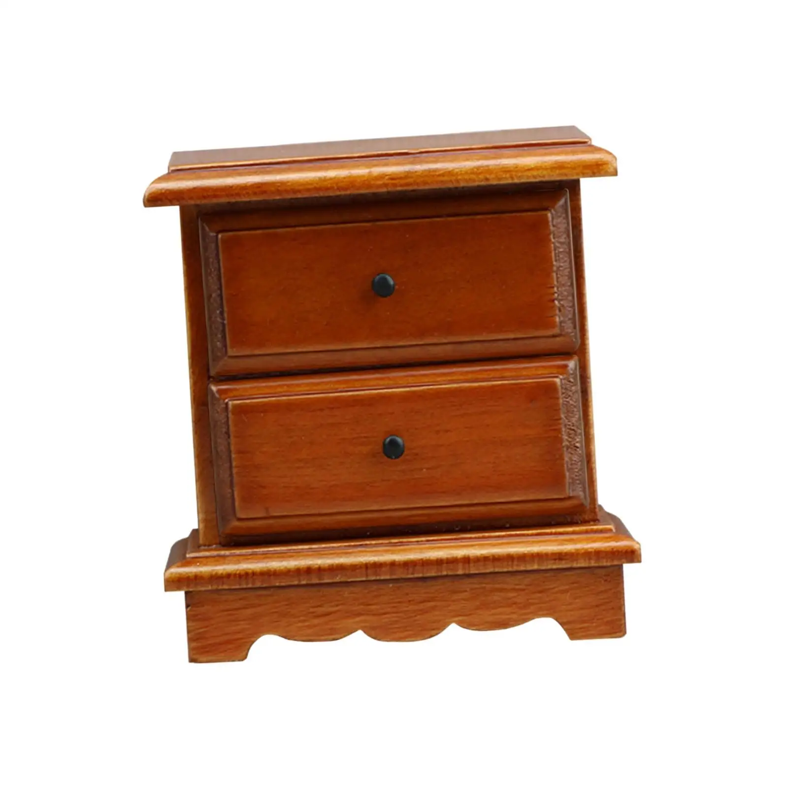 木製ドールハウス ナイトスタンド 1/12 スケール ジオラマ マイクロランドスケープ オーナメント用