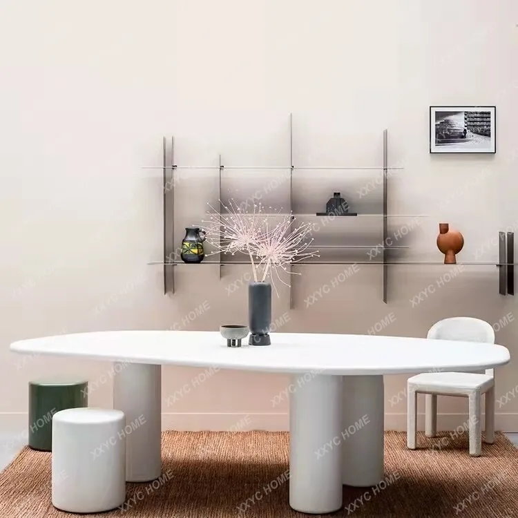 AA solid wood cloud dining table simple atmosphere negotiation coffee large office conference workbench