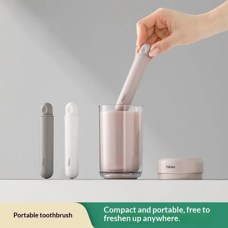 * New Travel Folding Soft Hair Toothbrush Dust-proof Small Head Toothbrush Portable Toothbrush For Business Trips And Family Use