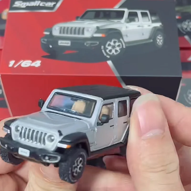 1:64 جديد Masdi Smallcar جيب رانجلر محاكاة سبيكة يموت الصب نموذج سيارة مخصصة لعب الأطفال جمع هدية حلية