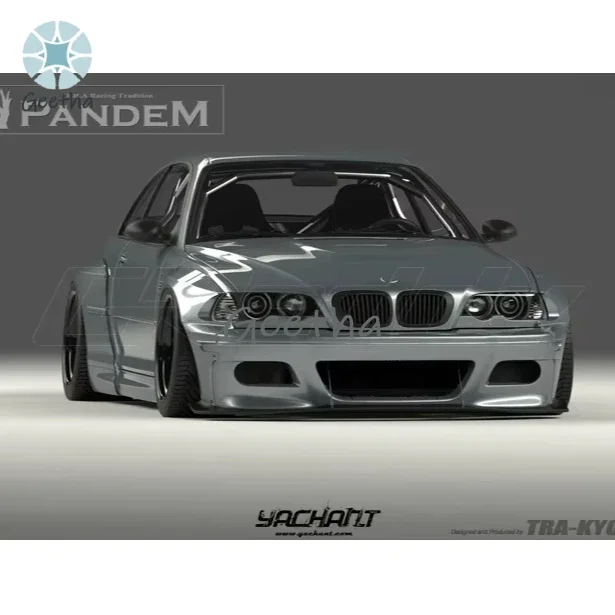 

Fiber Glass E46 3 Series & M3 Coupe Front Lip with Rods Fenders Rear Trunk Spoiler Body Kit for 1998 to 2005 BMW GRD PD Style