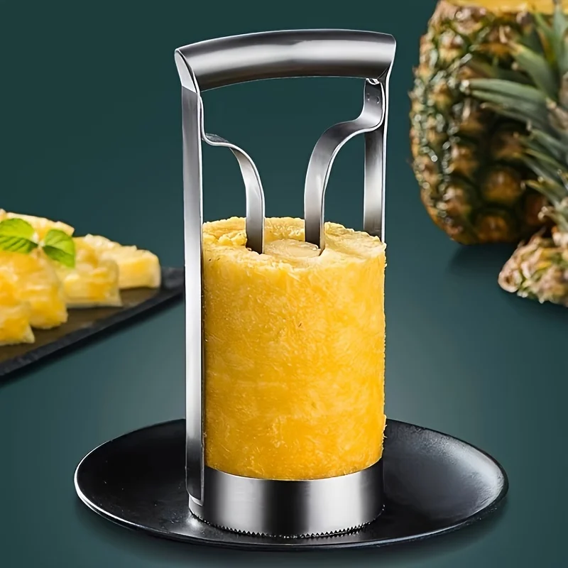 Stainless Steel Pineapple Meat Remover Pineapple Knife Eye Peeler Pineapple Core Remover Peeling Pineapple Knife, Quick and Easy