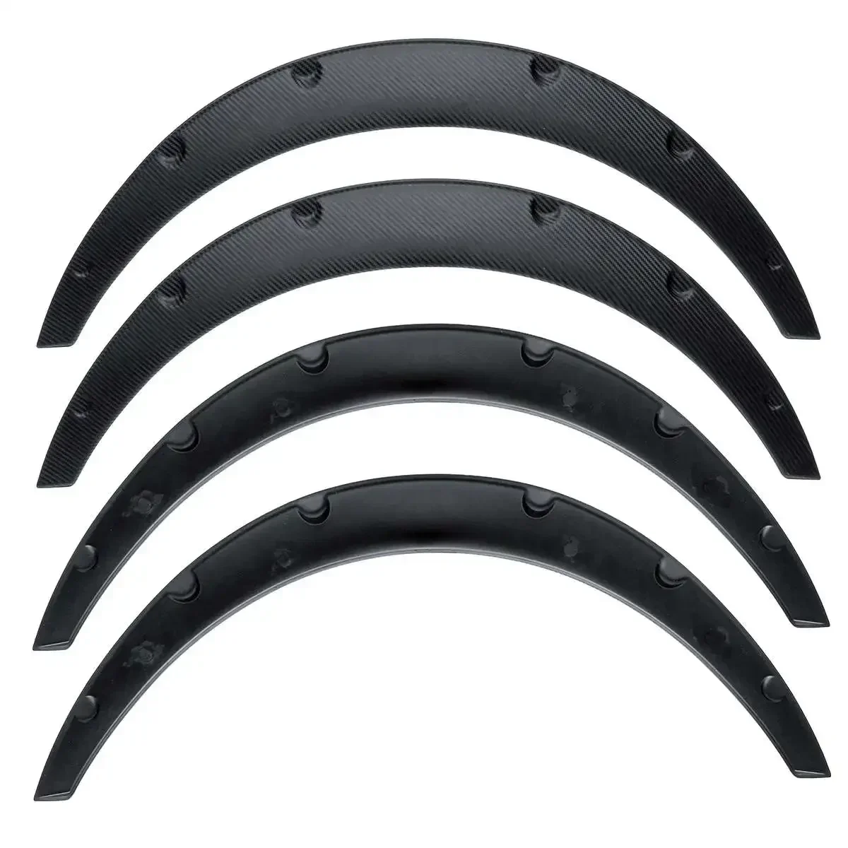 4PCS Carbon Fiber Universal Flexible Car Mudguards Mud Splash Guards Mud Flaps Fender Flares Extra Wide Body Wheel Arches 80cm