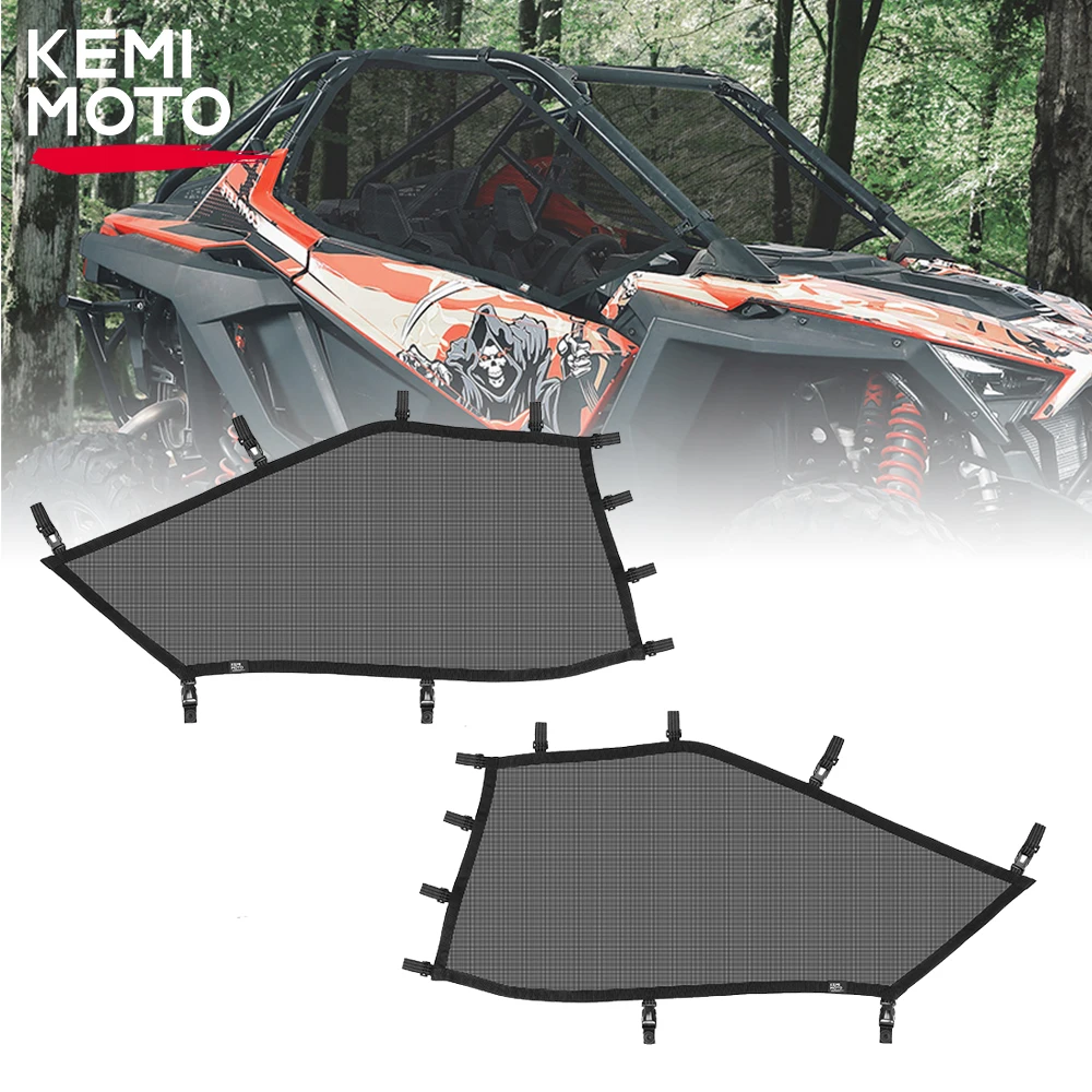 

UTV PRO XP Sun Protective Net Compatible with Polaris RZR Turbo R / PRO R /PRO XP 2020-2023 2024 2-seater Roll Cage Window Net