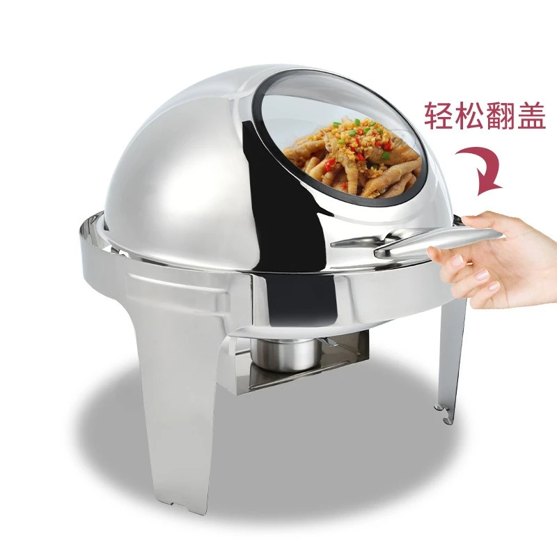 Buffet Stainless Steel Restaurant Cafe Hotel Lobby Easy Assembly Sturdy Durable Stable Construction Space Saving