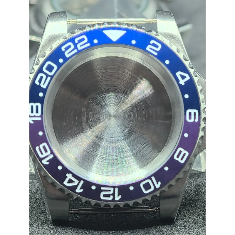 حافظة مرآة طائرة سفلية كثيفة من الفولاذ المقاوم للصدأ لحلقة GMT 40 مللي متر لملحقات تعديل الحركة NH35/NH36