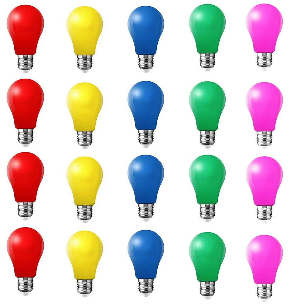 Hotel KTV Light Bulb Decor Long Lasting E27 Incandescent LED Mixed Outdoor Pear Shape Performance Anti Electric