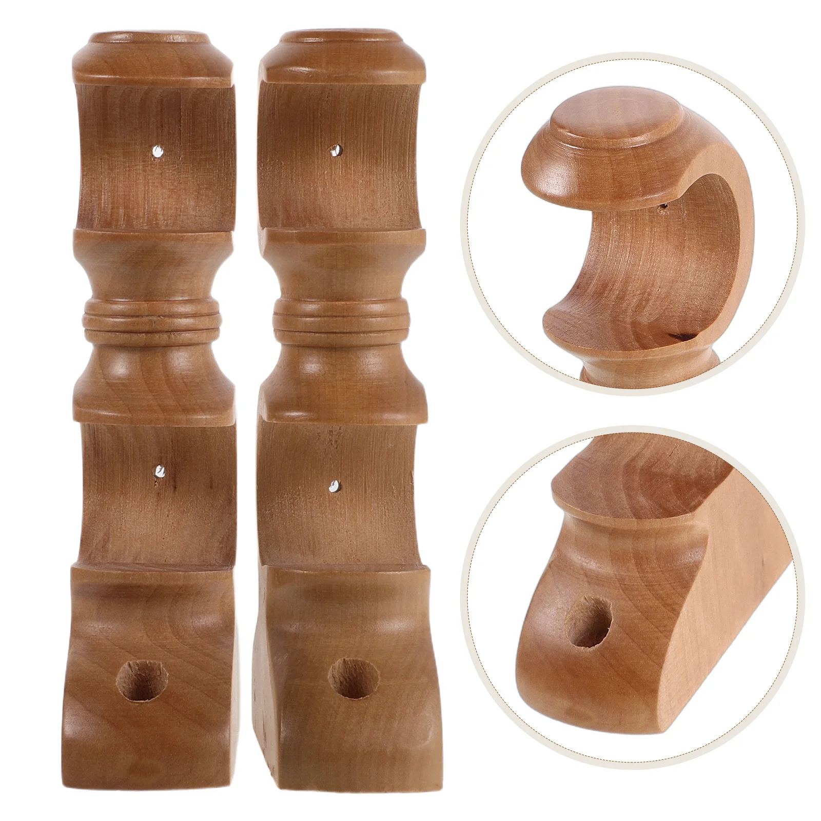 2шт деревянные кронштейны для штор, двойные держатели для драпировок