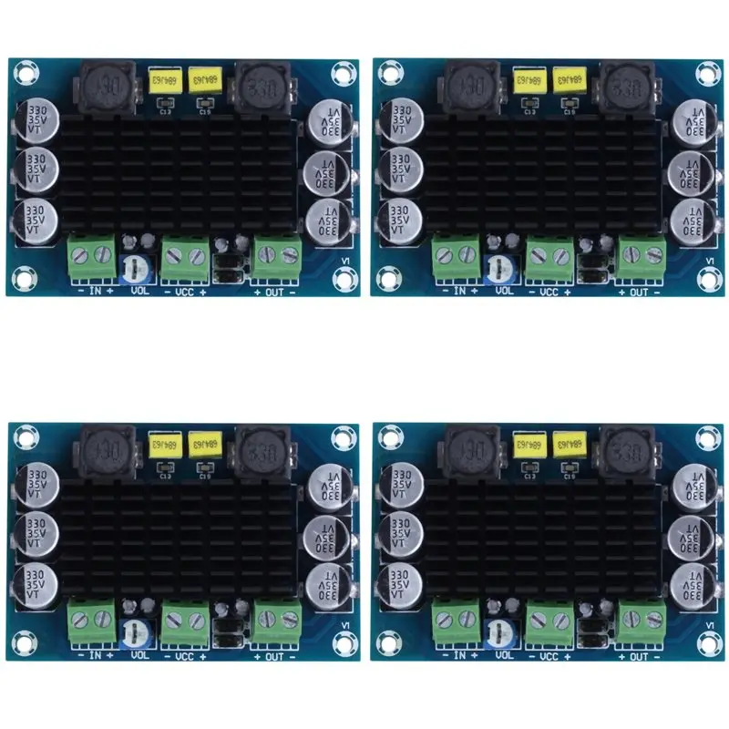 

AS95-4X DC 12V-24V TPA3116 D2 100W Монофоническая цифровая аудио-плата усилителя мощности для автомобиля