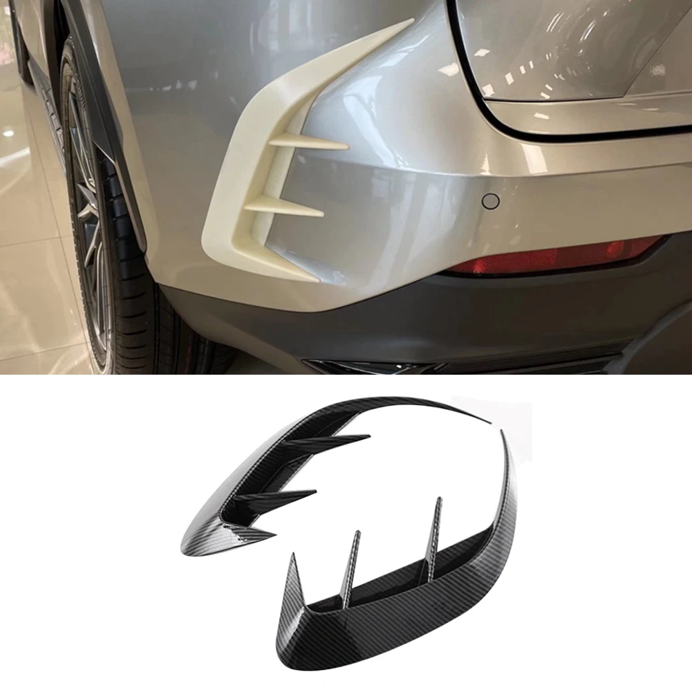 Carbon Fiber Rear Fog Light Trim Bezel Cover for Lexus NX-Class AZ20 NX250 NX350 NX450 2021 2022 Car