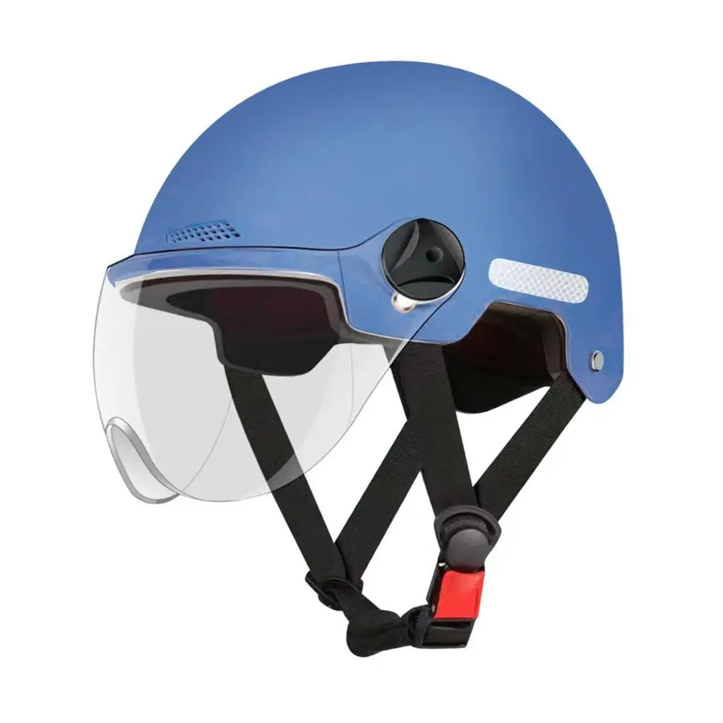 Summer Motorcycle Helmet Breathable Safety Helmet Shock Absorbing Lightweight Bike Helmet for Men and Women Riders