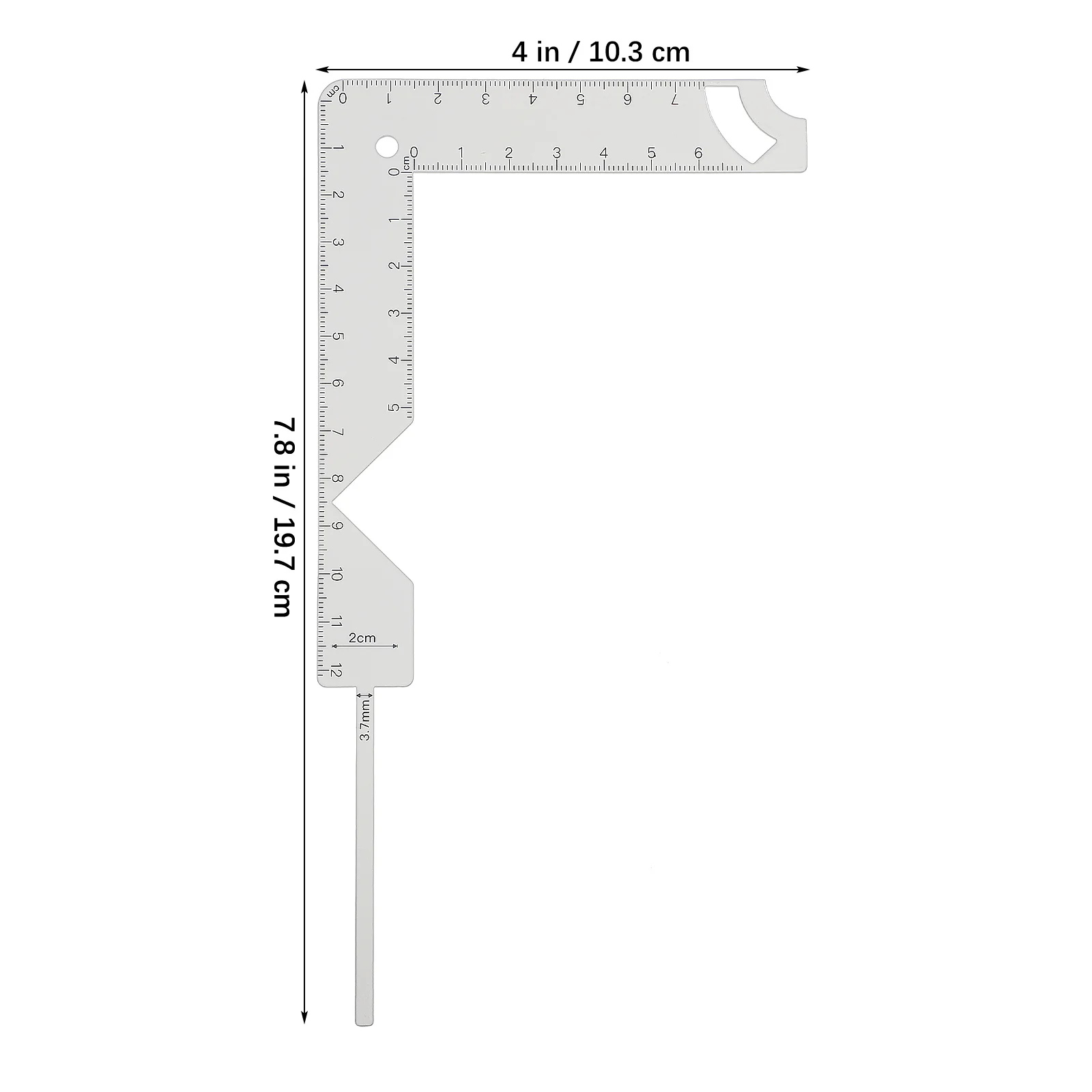 Books Cover Positioning Ruler Scrapbooking Junk Journal Supplies Metal Binding Guide Kit