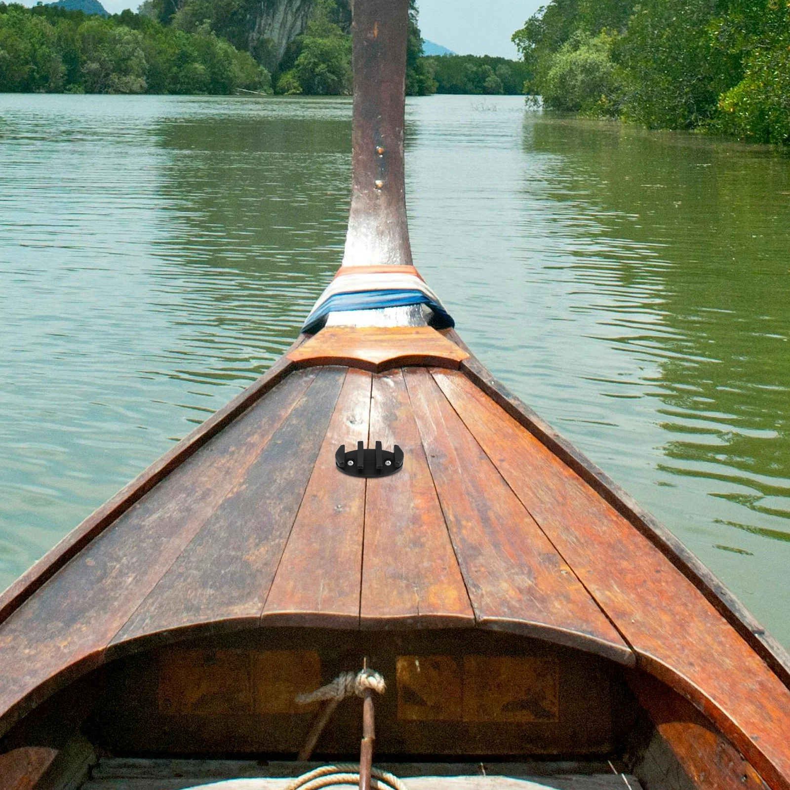 

2 Pcs Kayaking Rope Clipper Canoe Anchor Clamp Boat Accessories Hardware Nylon Cleat