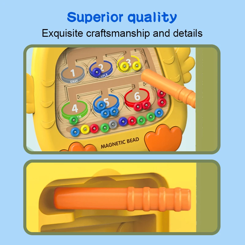 Leuke Kip Magnetische Tekentafel Speelgoed Tellen Doolhof Sorteren Machine Montessori Spel Digitale Puzzel Focus Training DIY Tekening