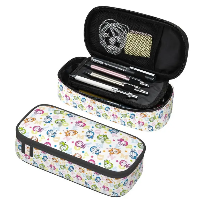 

D-Doraemons Cartoon Pencil Case for Boys Gilrs Large Capacity Pen Box Bag School Accessories