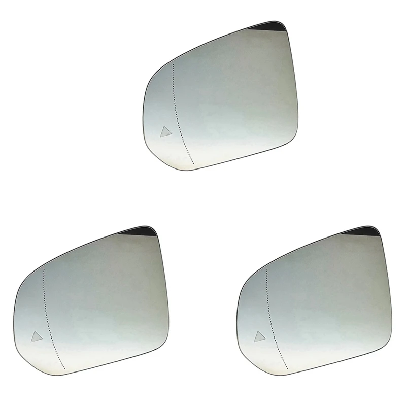 

3X Car Heated Auto Blind Spot Rear Mirror Glass For Mercedes-Benz GLE W167 GLS 2020- G-Class W464 2019- Left