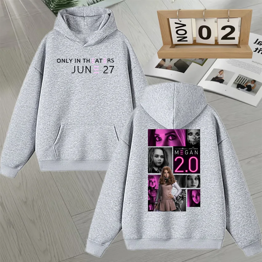 Sci-Fi Horror Movie M3GAN 2.0 Graphic Double Sided Print Autumn Winter Hoodie Men Women Long sleeve Sweatshirt Unisex Pullovers