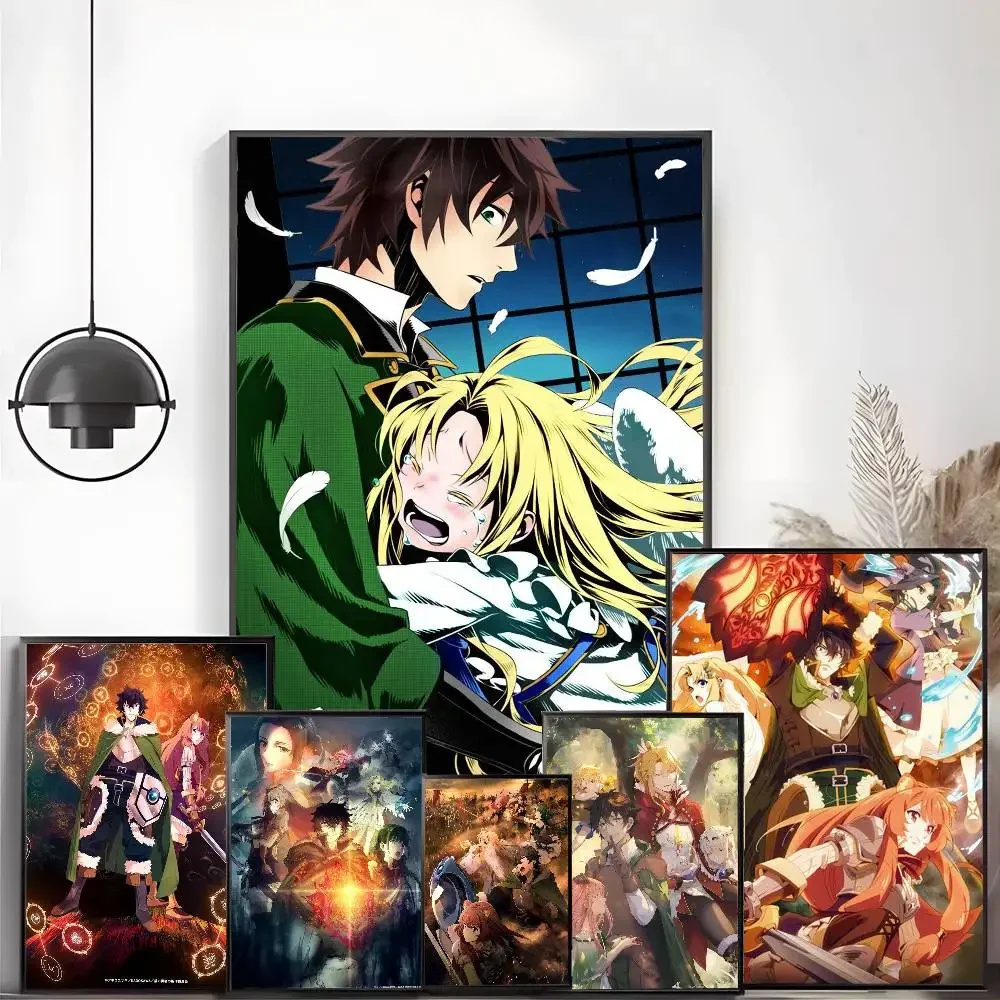 The R-Rising of The Shield Hero Poster No drilling required leaves no marks Self-adhesive stickers can be applied to any surface