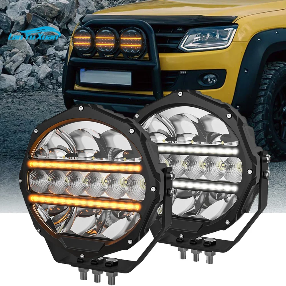 

High Power 1400M Super Bright Truck 4WD Offroad LED Spotlight 4x4 9 inch, Car Led Work Light 24V 12V Round Led Driving Light DRL